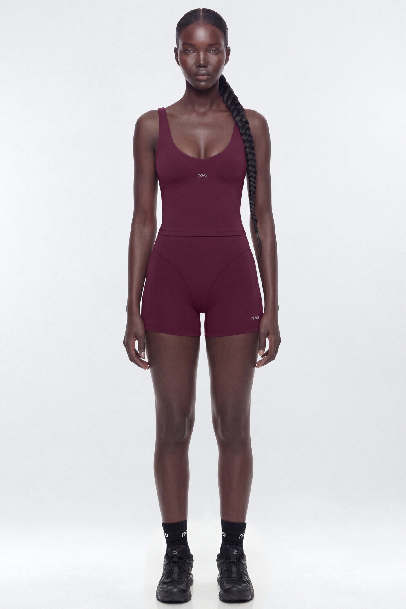 ProStretch™ 3″ V-Line Biker Short - Merlot