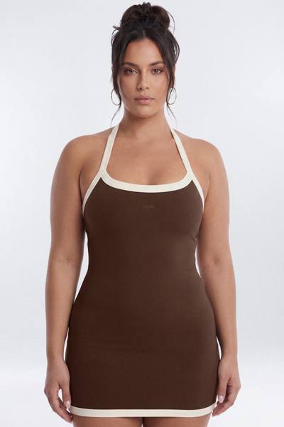 CloudForm™ Halter 2-in-1 Sports Dress - Brown