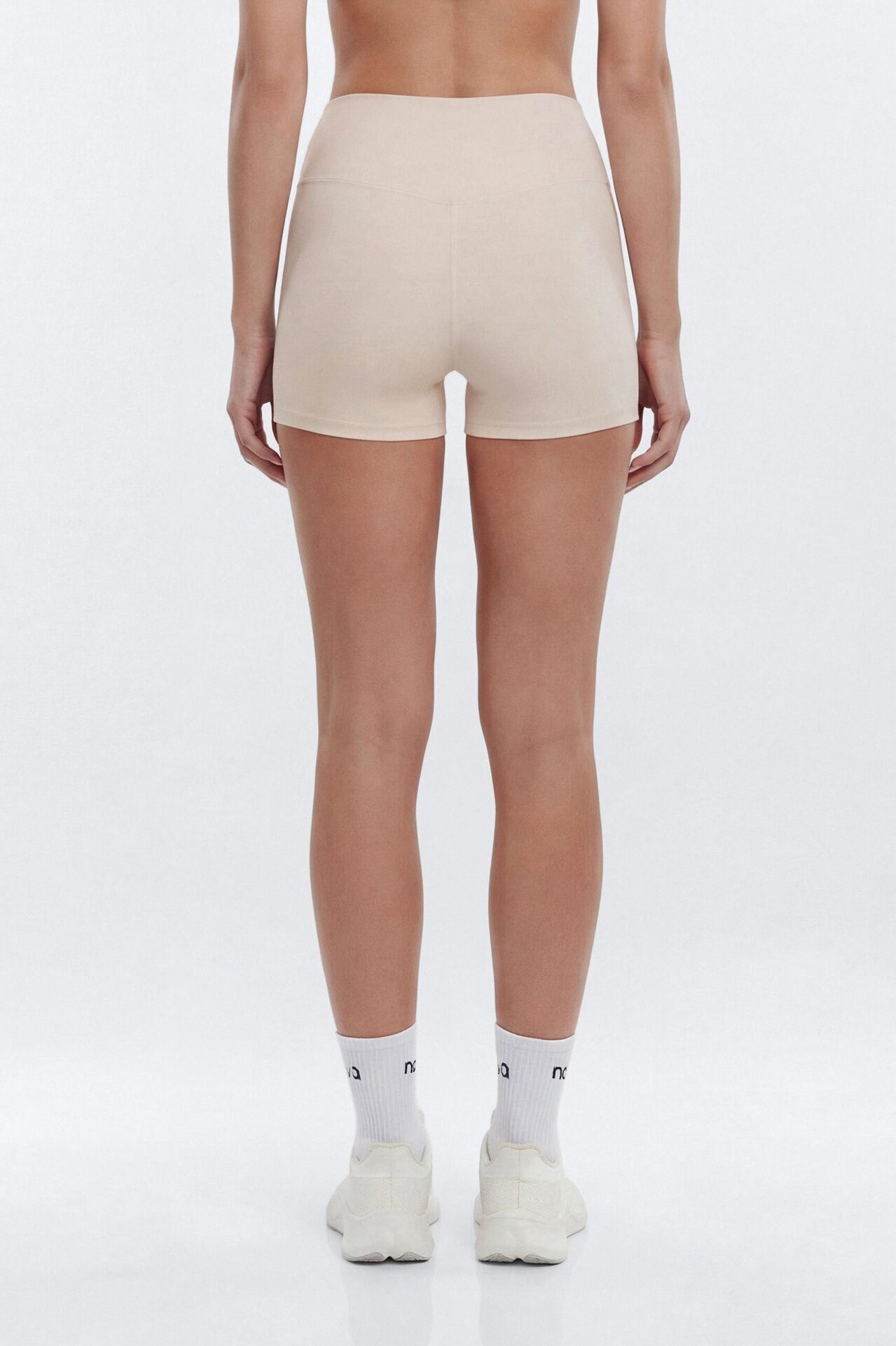 AirSculpt™ 3″ Mid Rise Biker Short - Oat Milk
