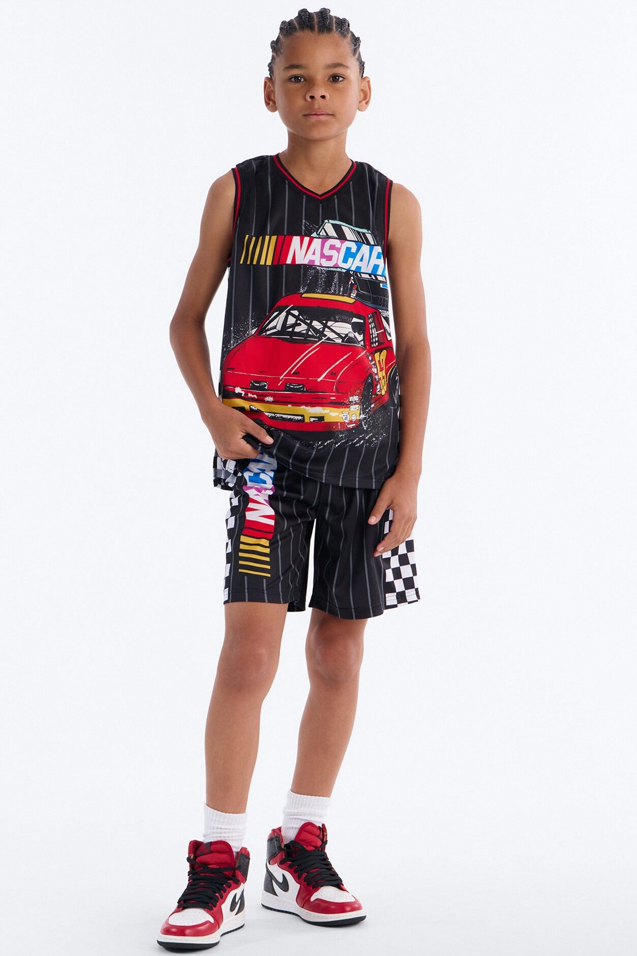 Mini Nascar Short Set - Black