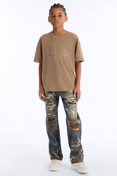 Mini I Got It Printed Jeans - Vintage Wash