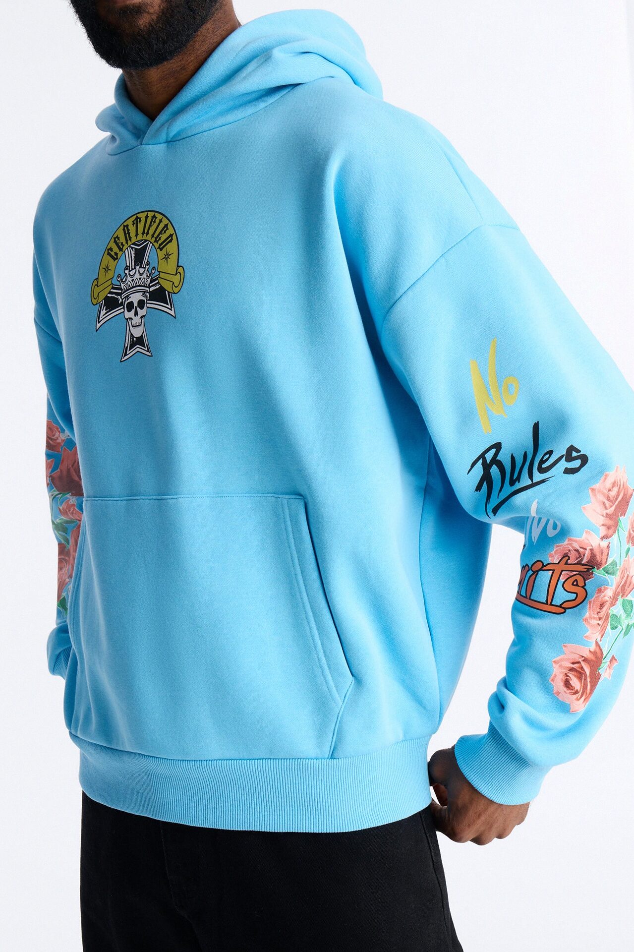 No Rules No Limits Hoodie - Blue
