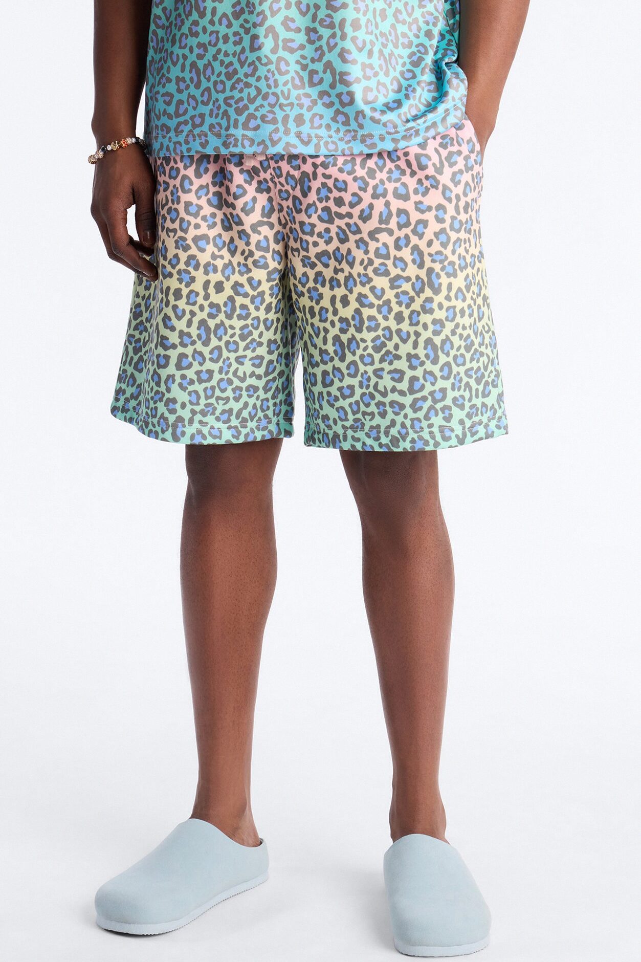 Electric Rave Leopard Relaxed Short - Multi Color