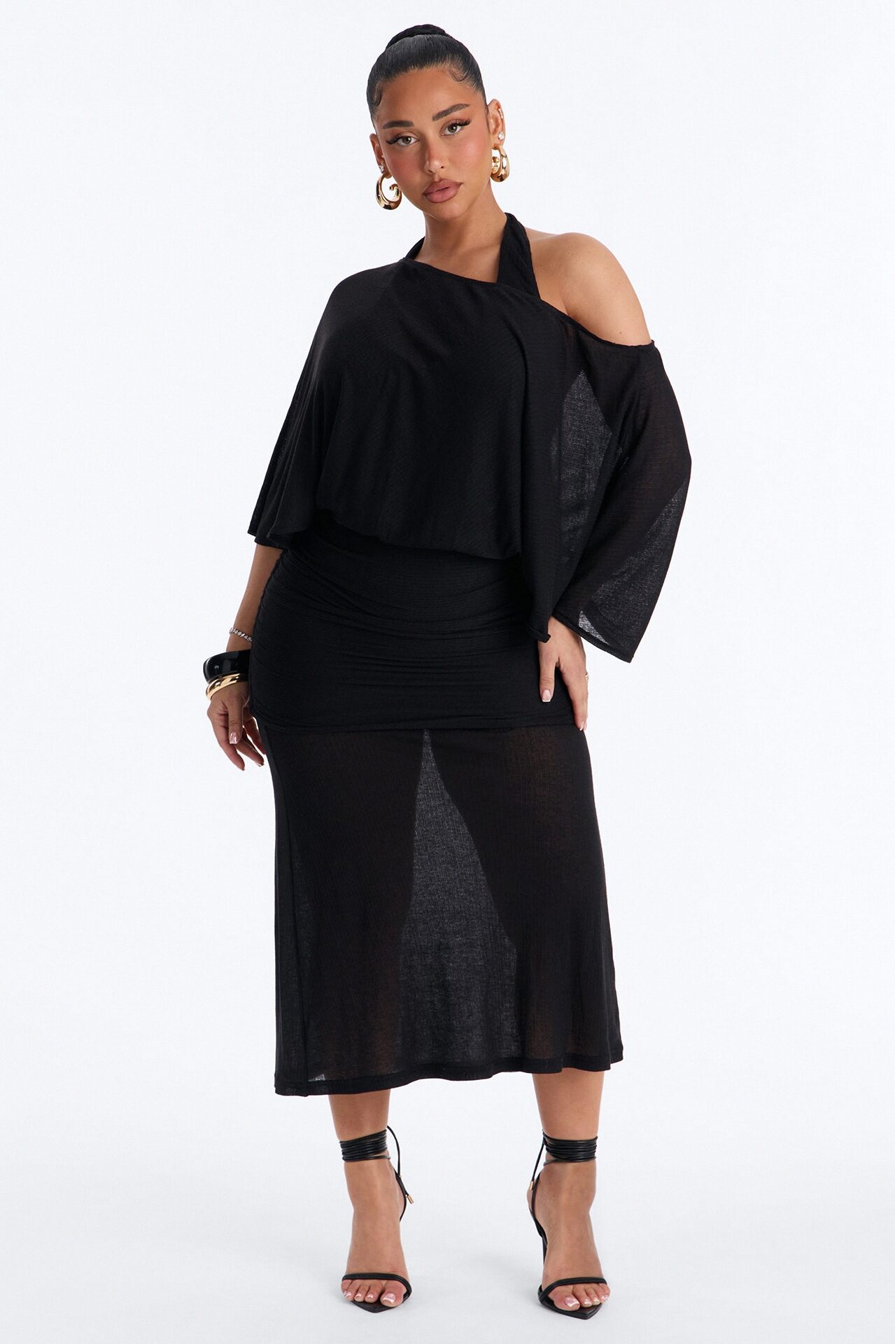 Softly Stunning Maxi Dress - Black