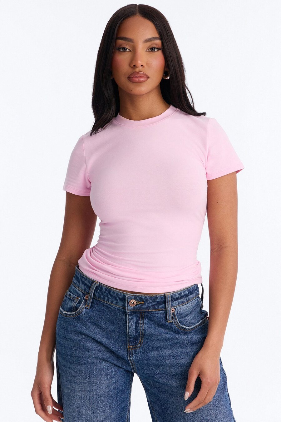 Camilla Classic Fit Crew Neck Tee - Pink