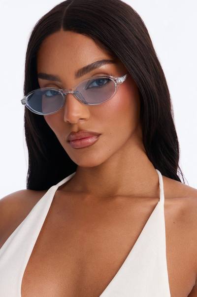 Cheeky Smile Round Sunglasses - Blue