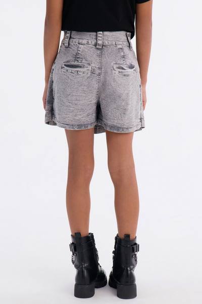 Mini Trust In It Denim Skort - Grey