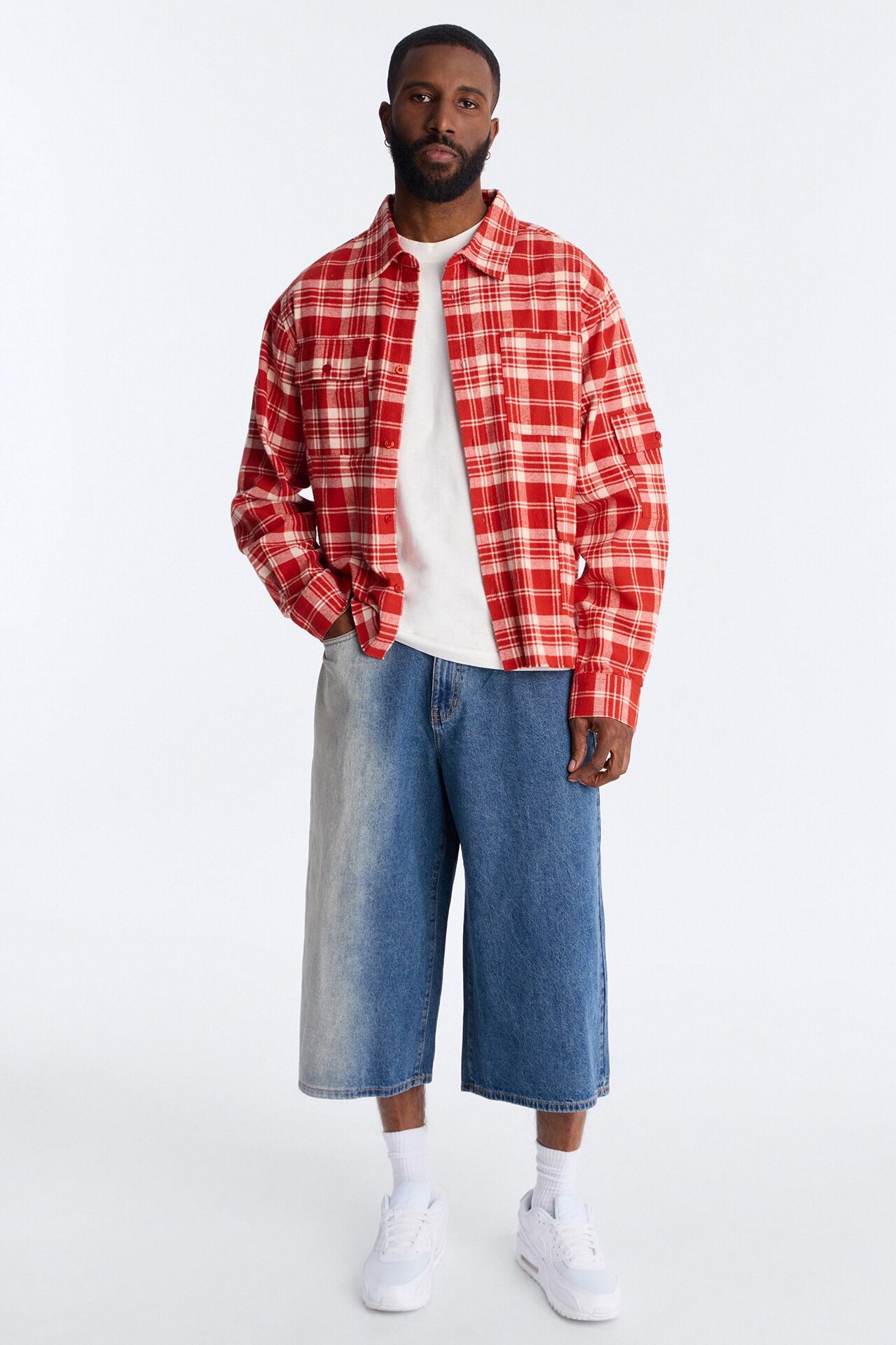 Super Baggy Spitline Denim Short - Vintage Blue Wash
