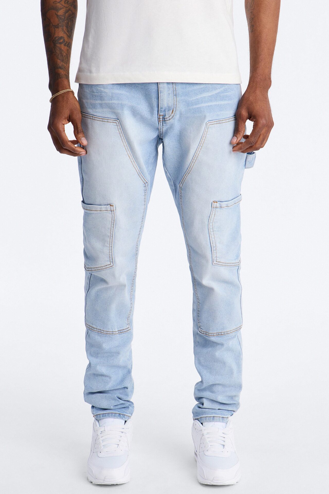 Studio Carpenter Stacked Skinny Jean - Light Wash