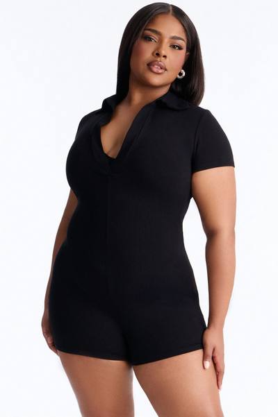 Shantel Snatched Romper - Black