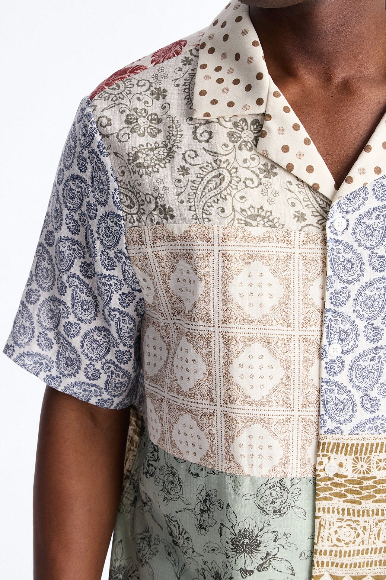 Horizon Cuban Collar Shirt - Multi Color