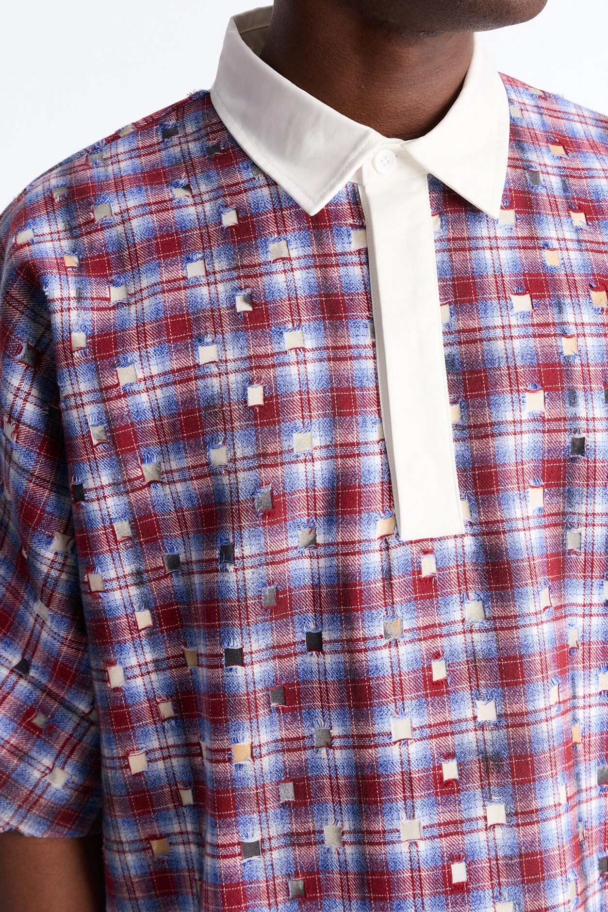 Oversized Desert Tempo Polo Shirt - Red