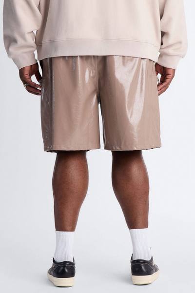 Relaxed Concordia Faux Leather Short - Brown