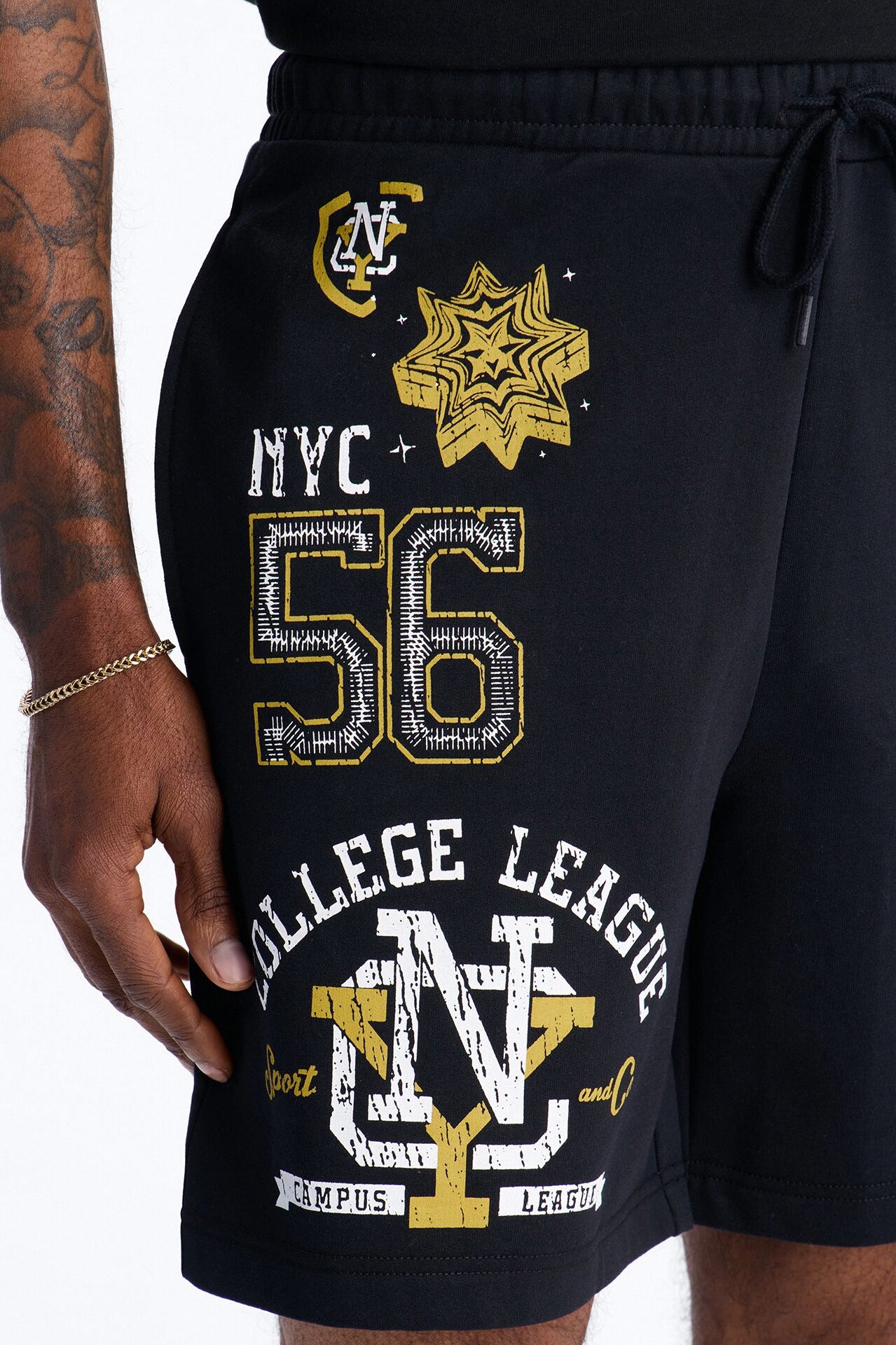 NYC College League Sweatshorts - Black