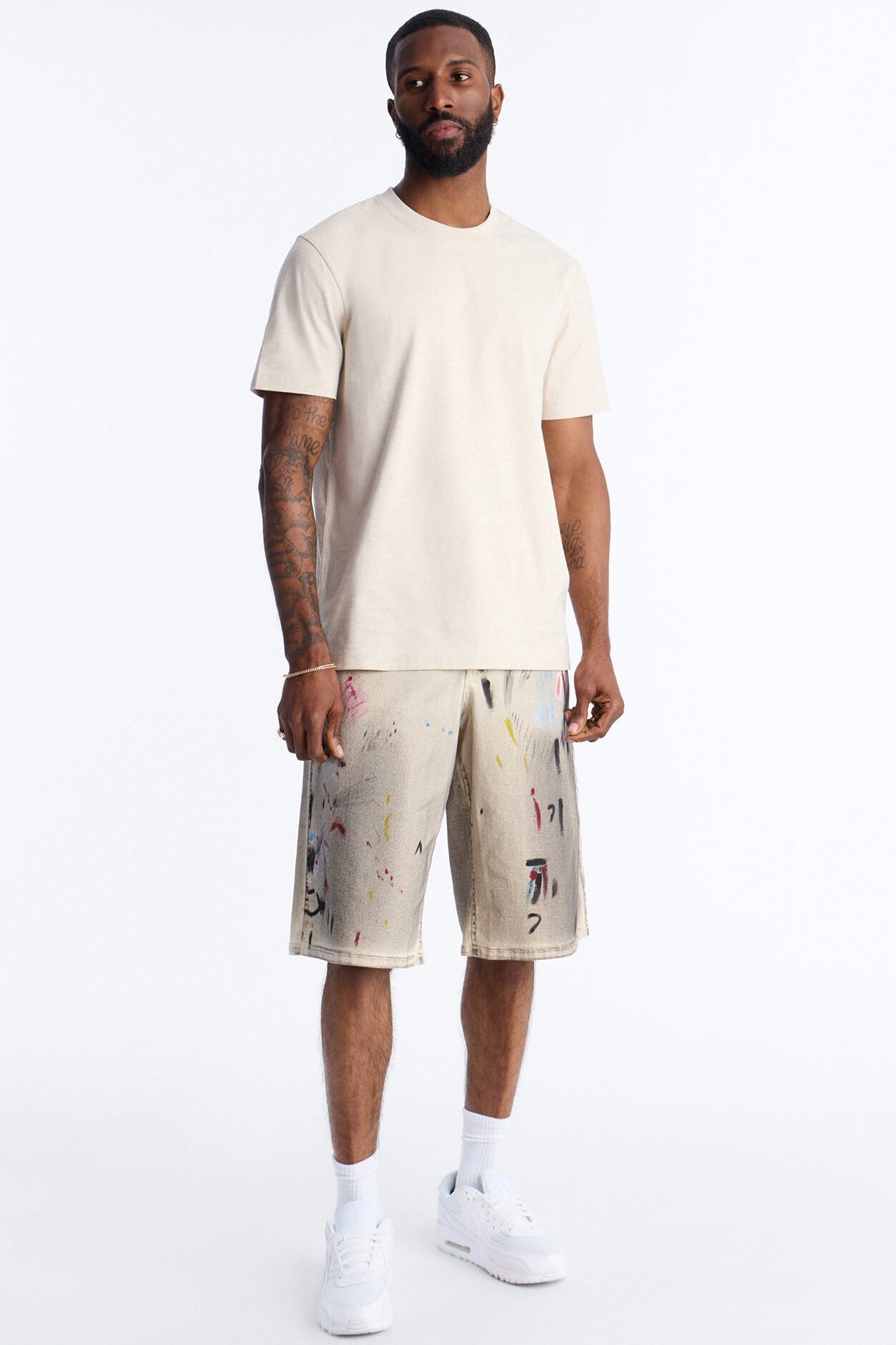 Essential Short Sleeve Crew Tee - Oatmeal
