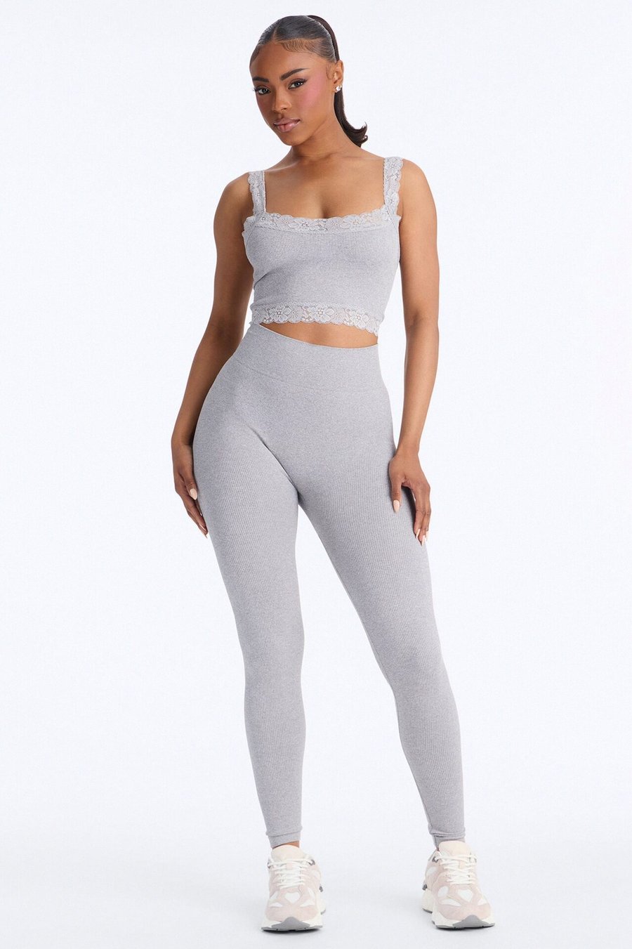 Sculpted Power Seamless Legging Set - Grey