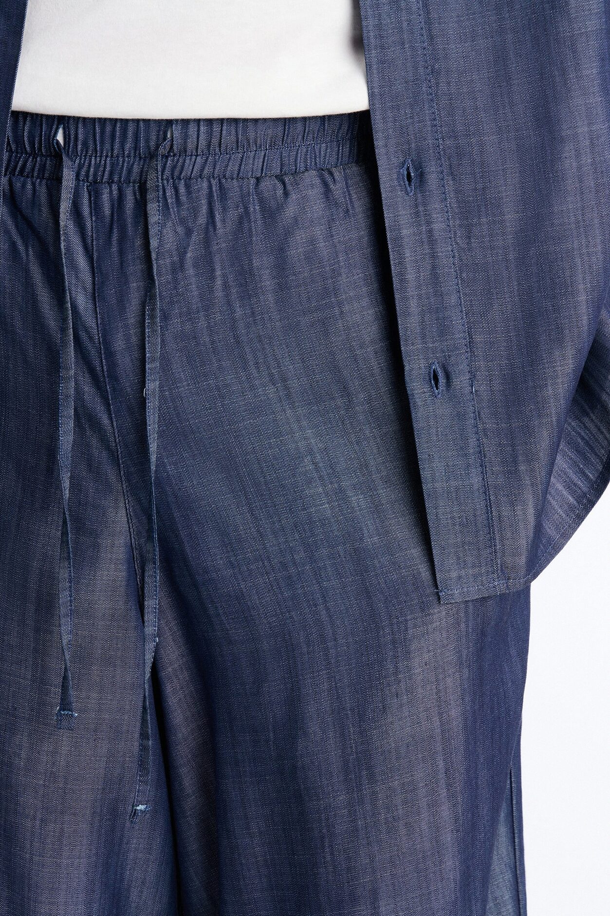 Wide Leg Mercer Gates Pant - Indigo