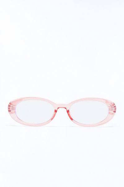 Corporate Baddie Blue Light Glasses - Pink