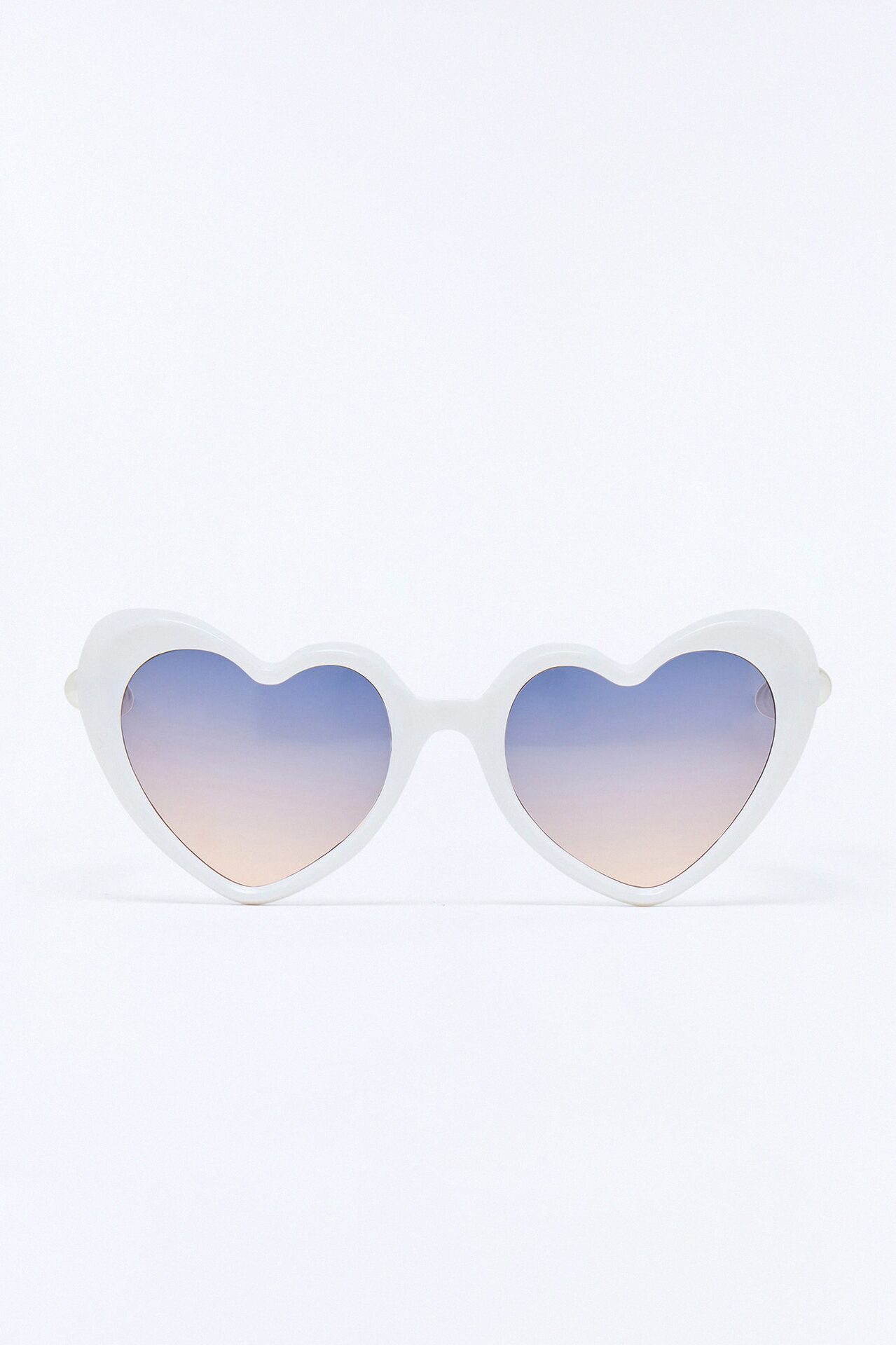 Forever Yours Heart Sunglasses - White