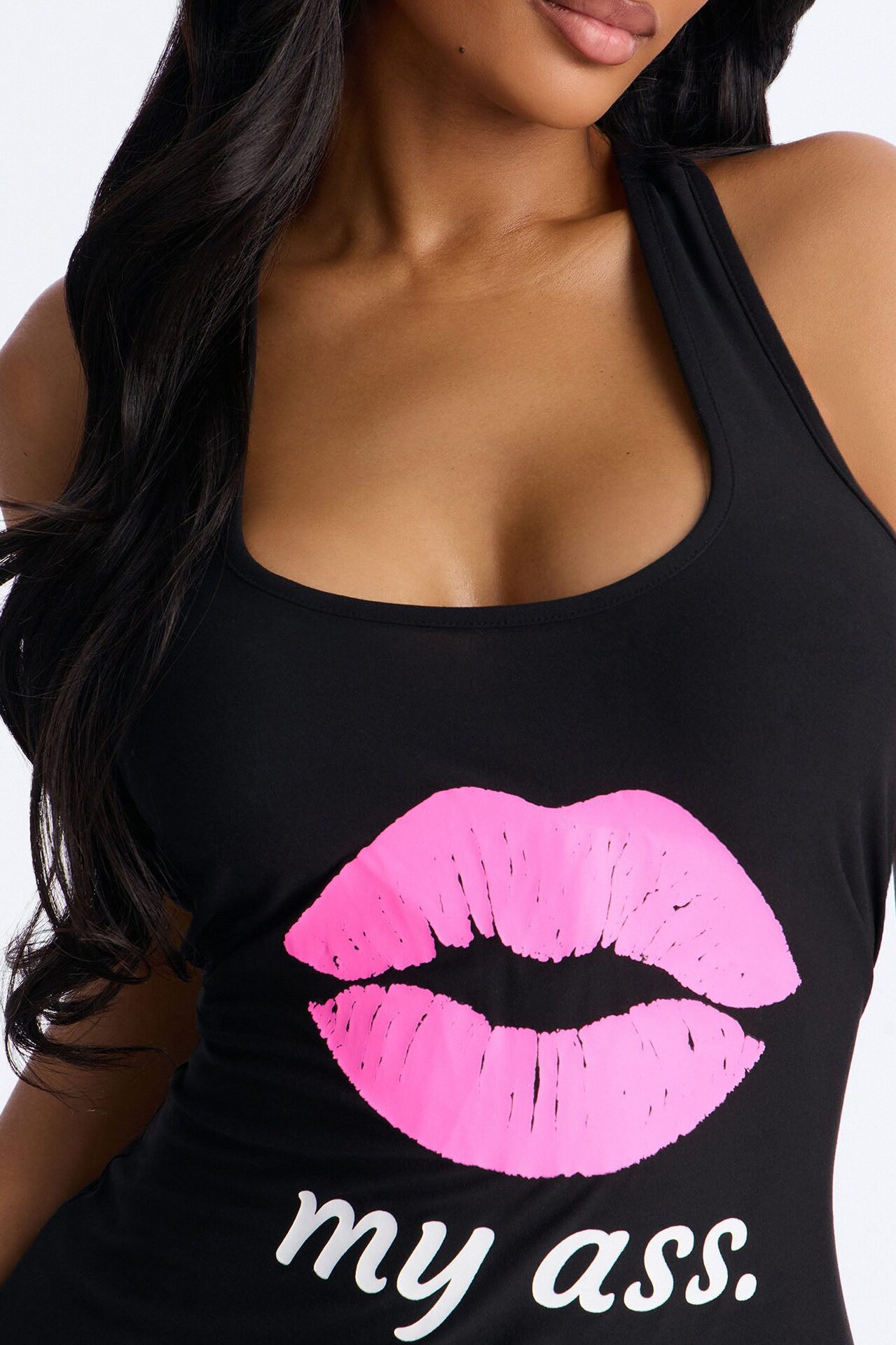 Kiss It PJ Sleep Dress - Black/combo
