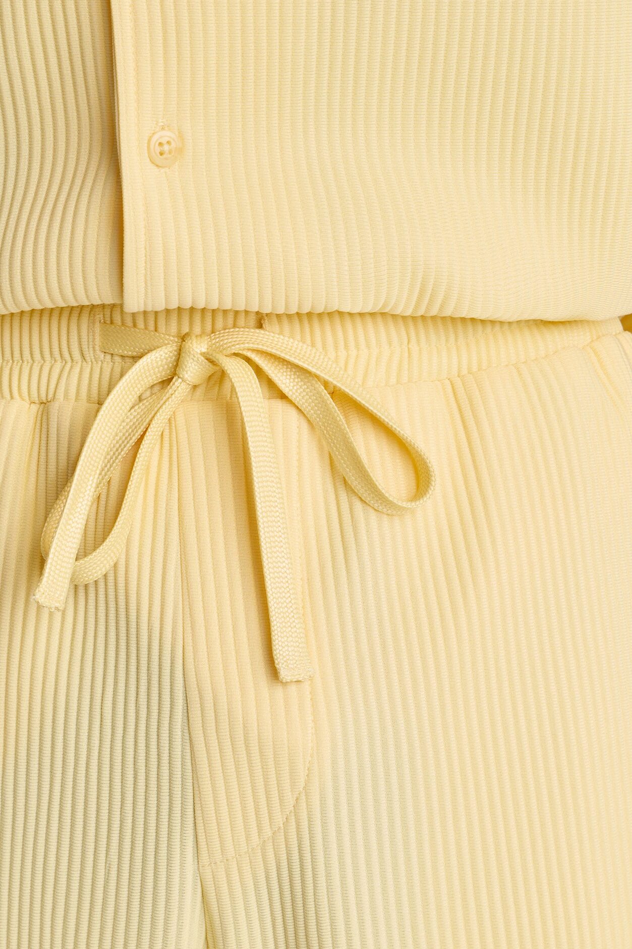 Show Up Slim Slit Pants - Butter Yellow