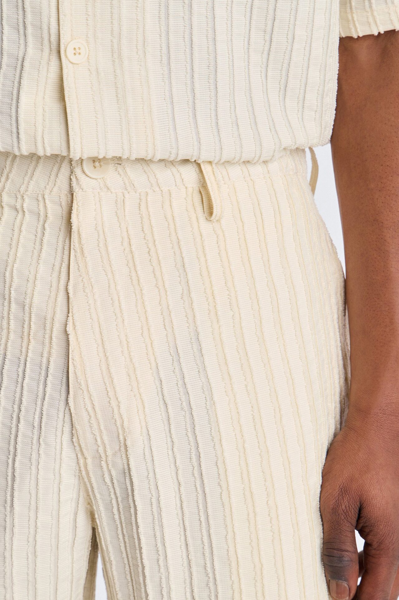 Straight Flare Aegean Pant - Cream