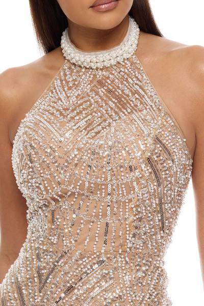 Take Back The Night Embellished Gown - Nude