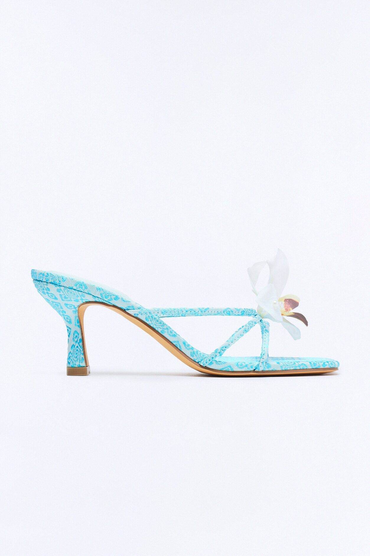 Island Sun Orchid Mules - Turquoise