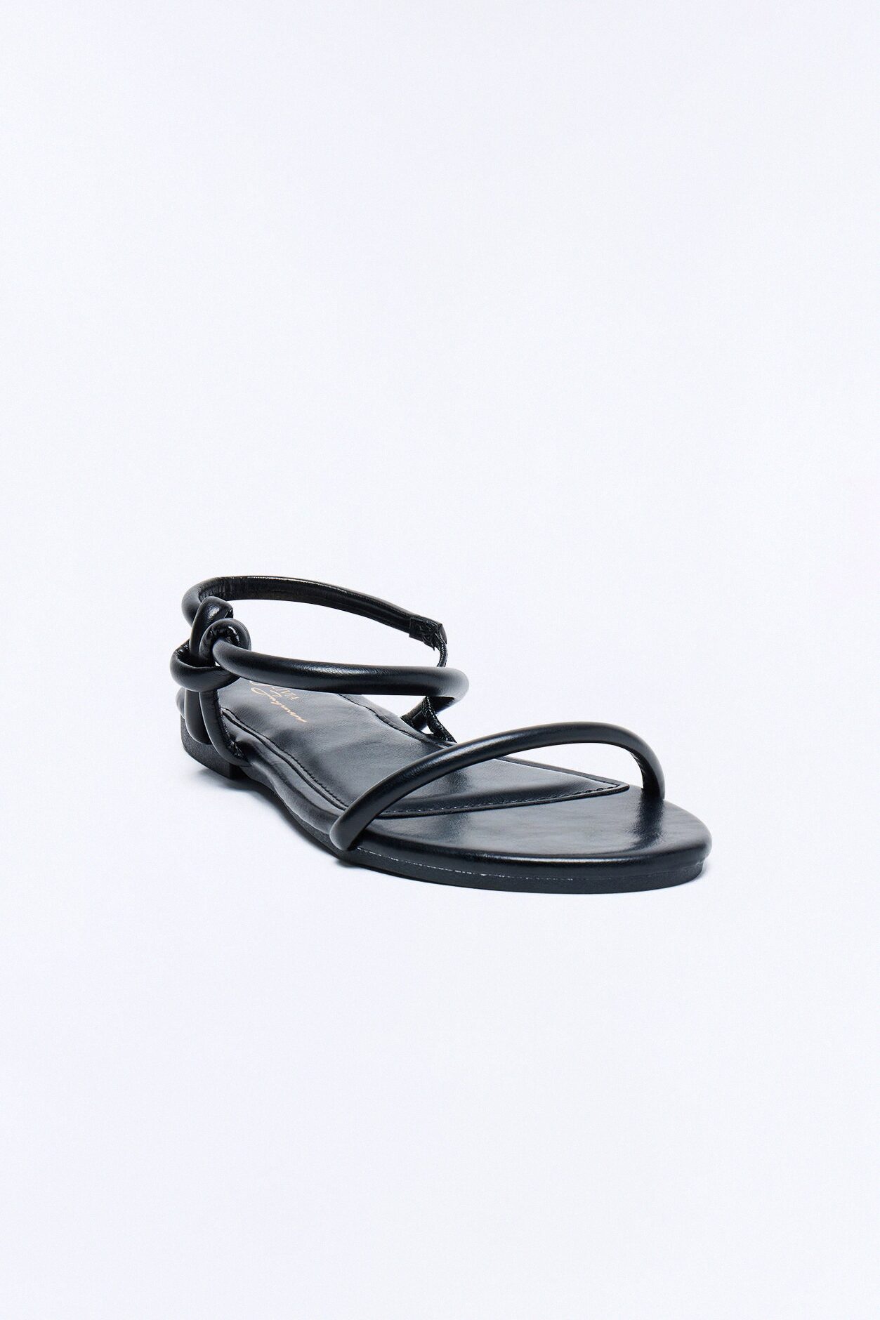 Kira Ankle Strap Sandals - Black