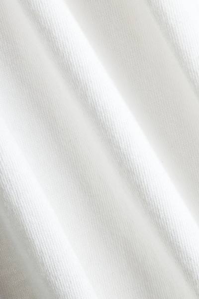 Cotton Jersey Short Sleeve T Shirt - White