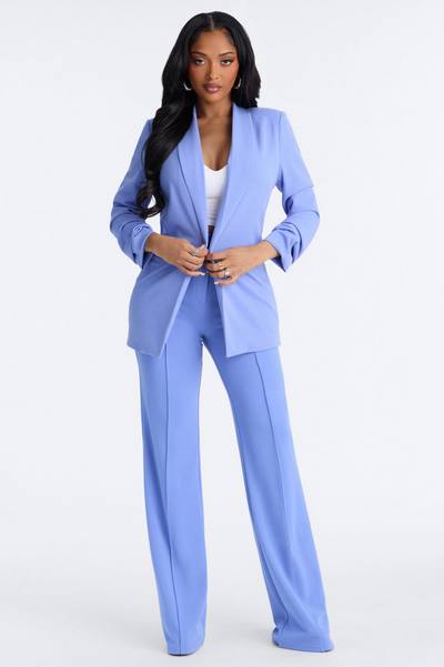 Heidi Wide Leg Trouser Pant - Periwinkle