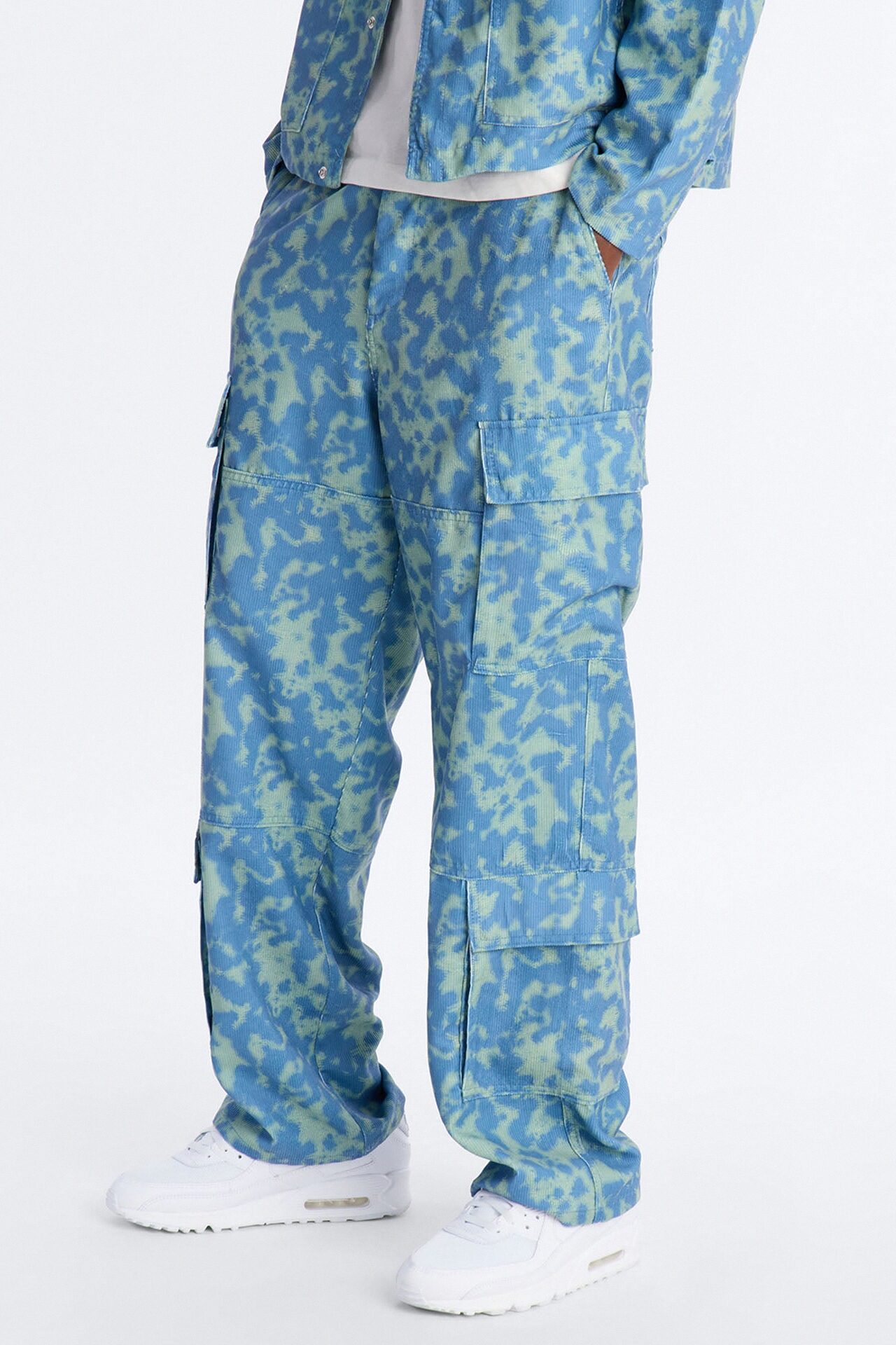Baggy Terrain Drip Textured Pant - Blue