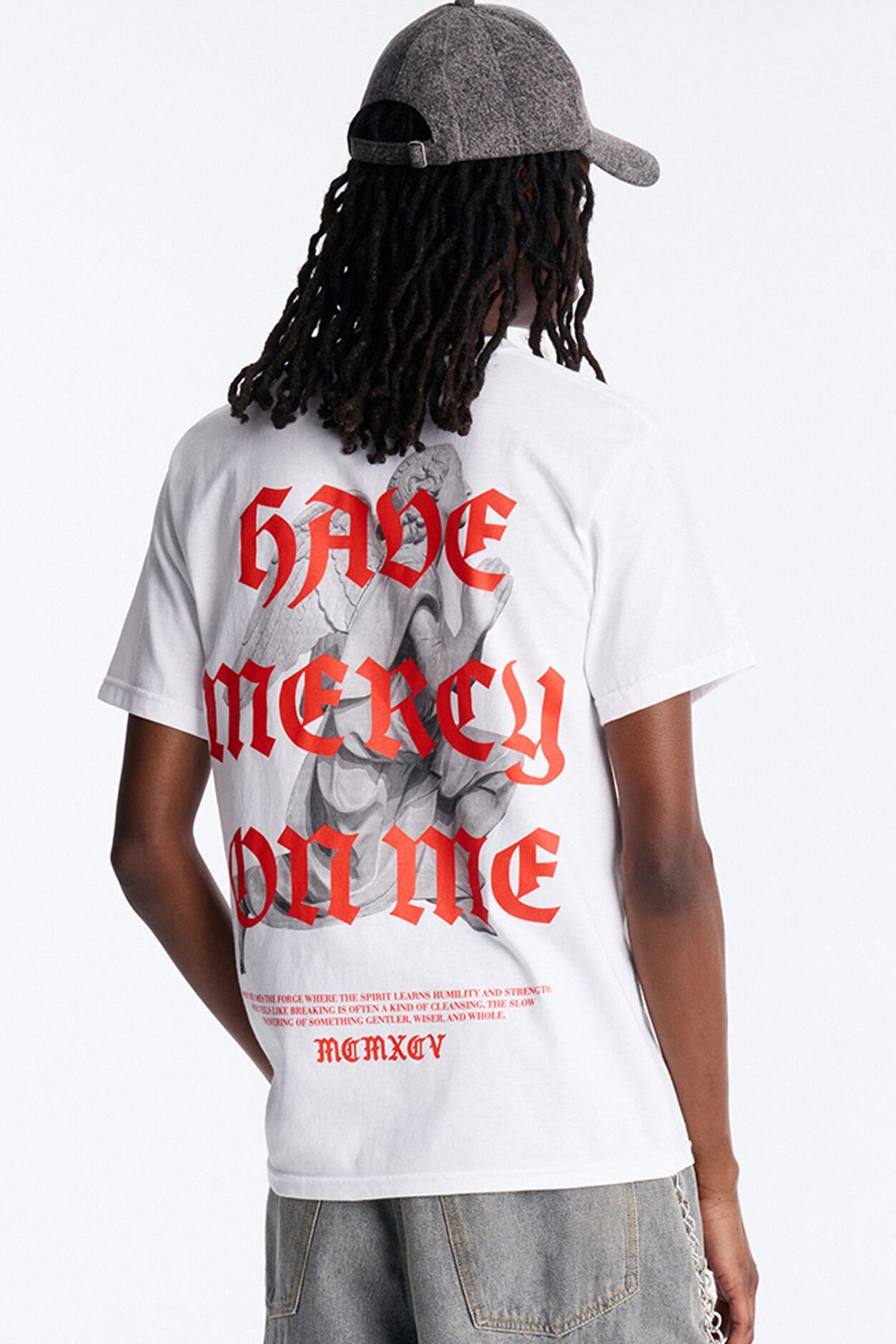 Pray For Me Angels Short Sleeve Tee - White