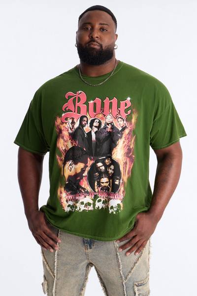 Bone Thugs N Harmony The Crossroads Vintage Short Sleeve Tee - Green