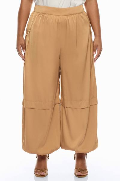 Cathryn Satin Balloon Pant - Gold