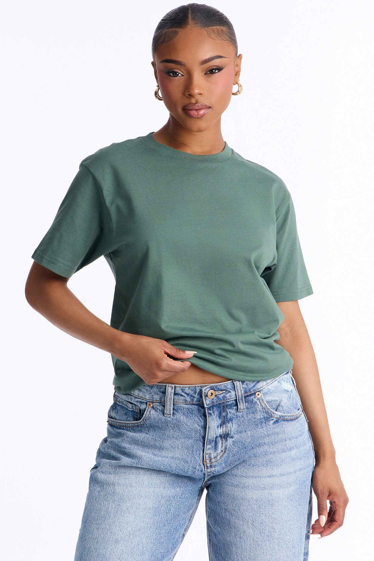 Random Tuesday Oversized T Shirt - Green