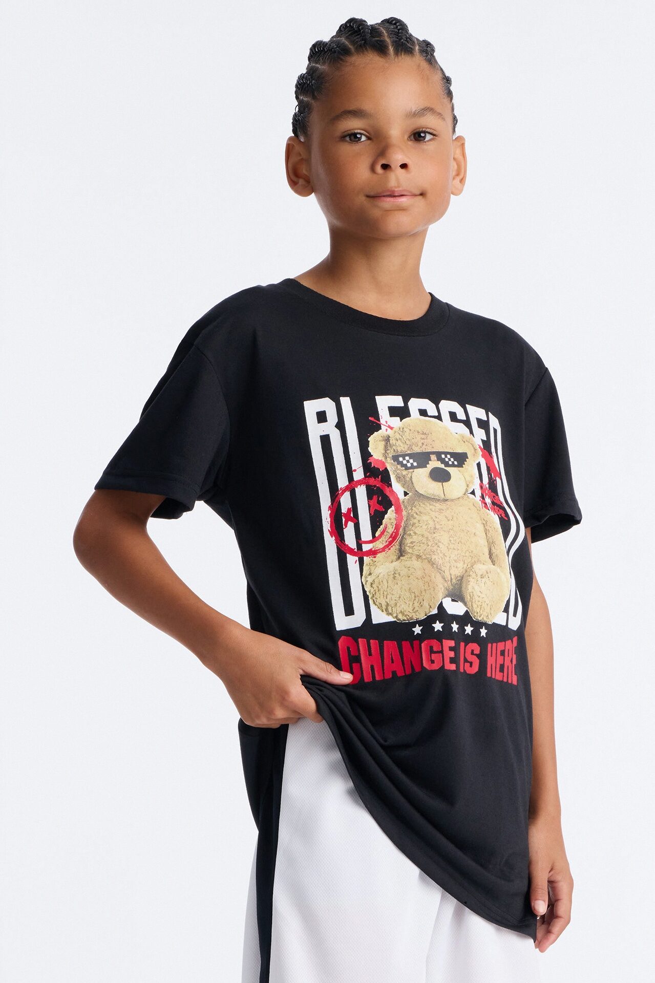 Mini Change Is Here Short Set - Black/combo