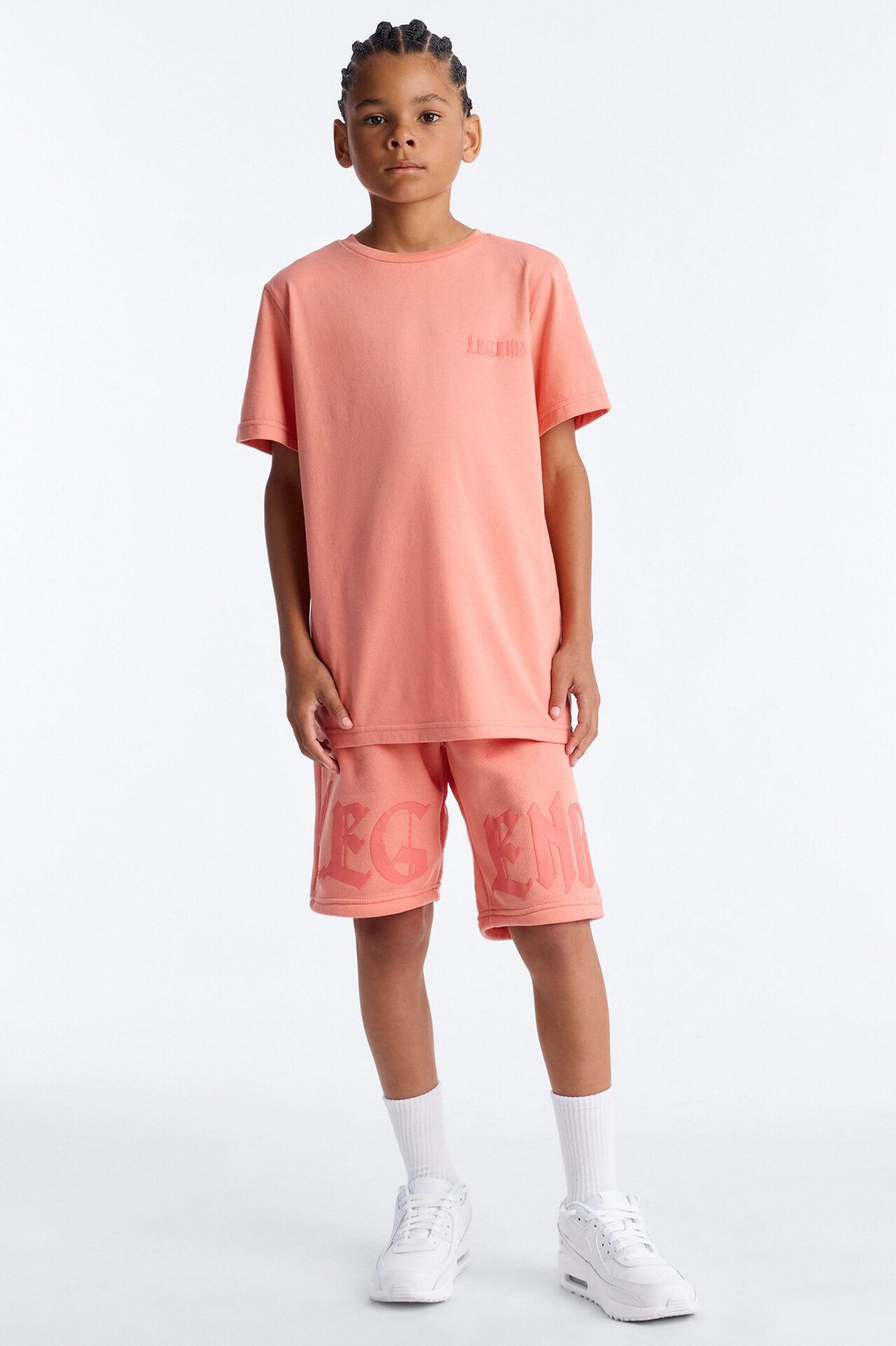 Mini Still A Legend Short Set - Orange