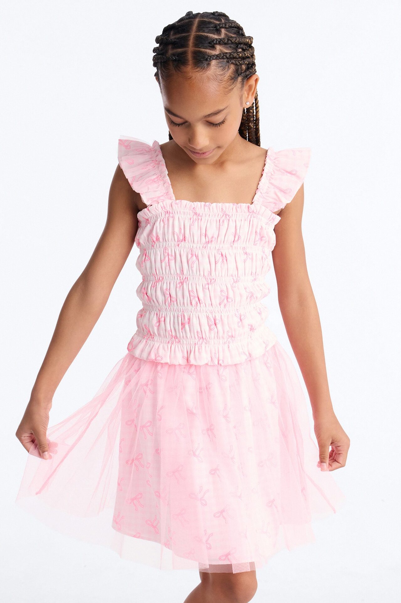 Mini Bella Skirt Set - Pink