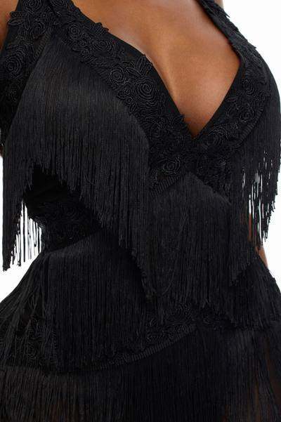 Lillie Fringe Jumpsuit - Black