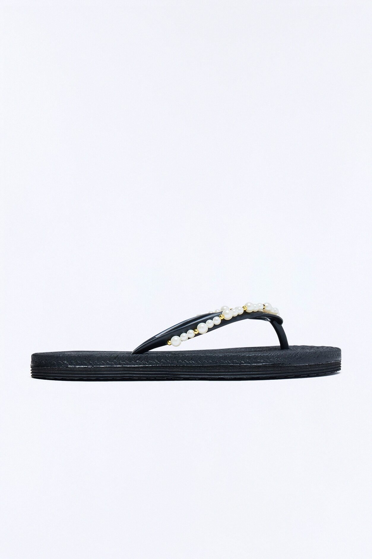 Mia Pearl Flip Flops - Black