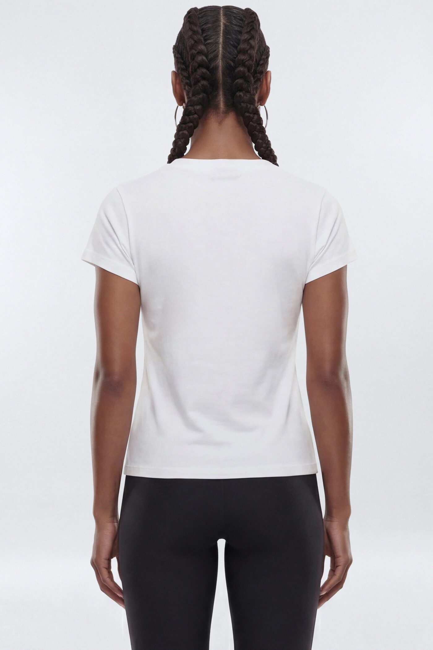 Cotton Jersey Short Sleeve T Shirt - Bright White