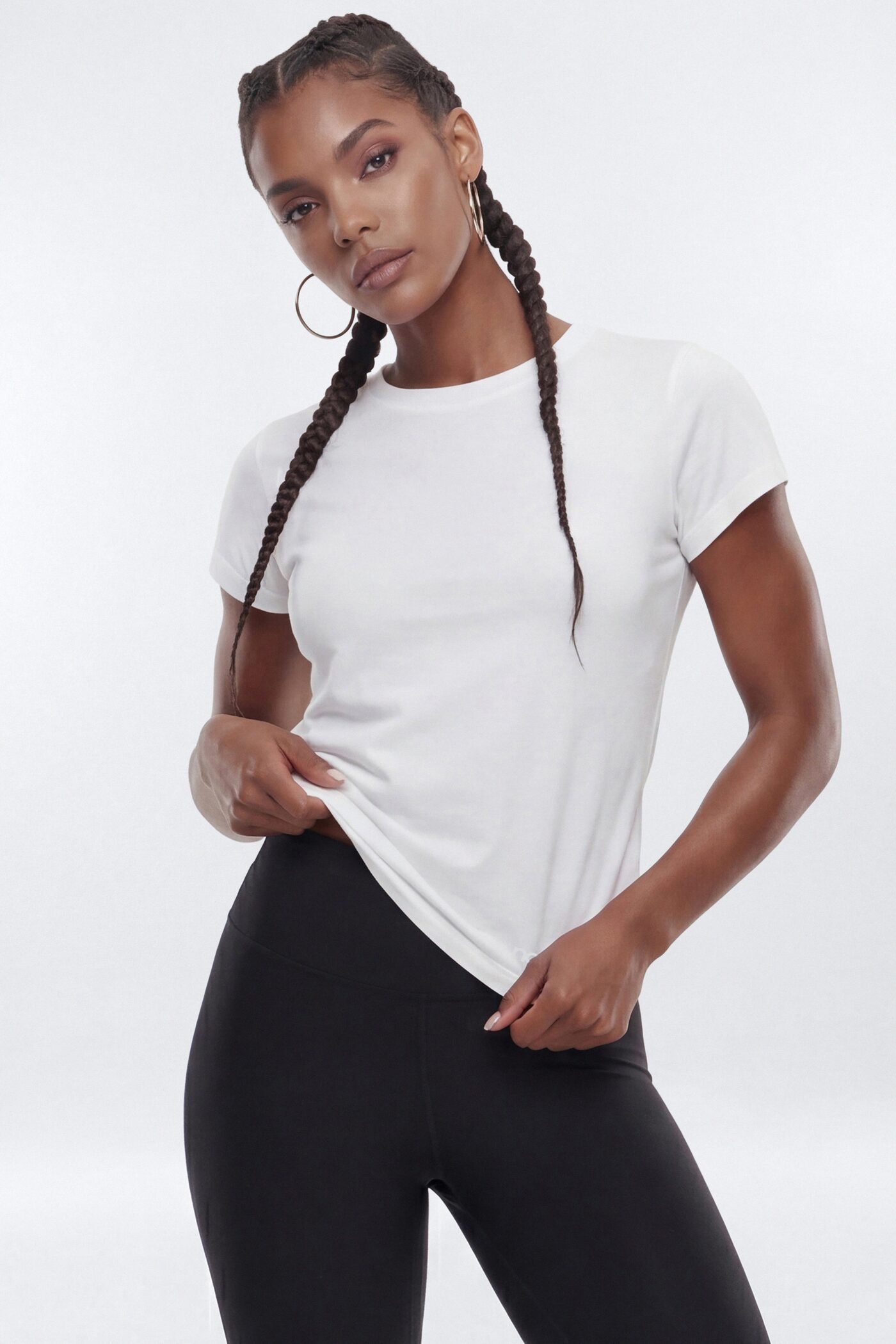 Cotton Jersey Short Sleeve T Shirt - Bright White