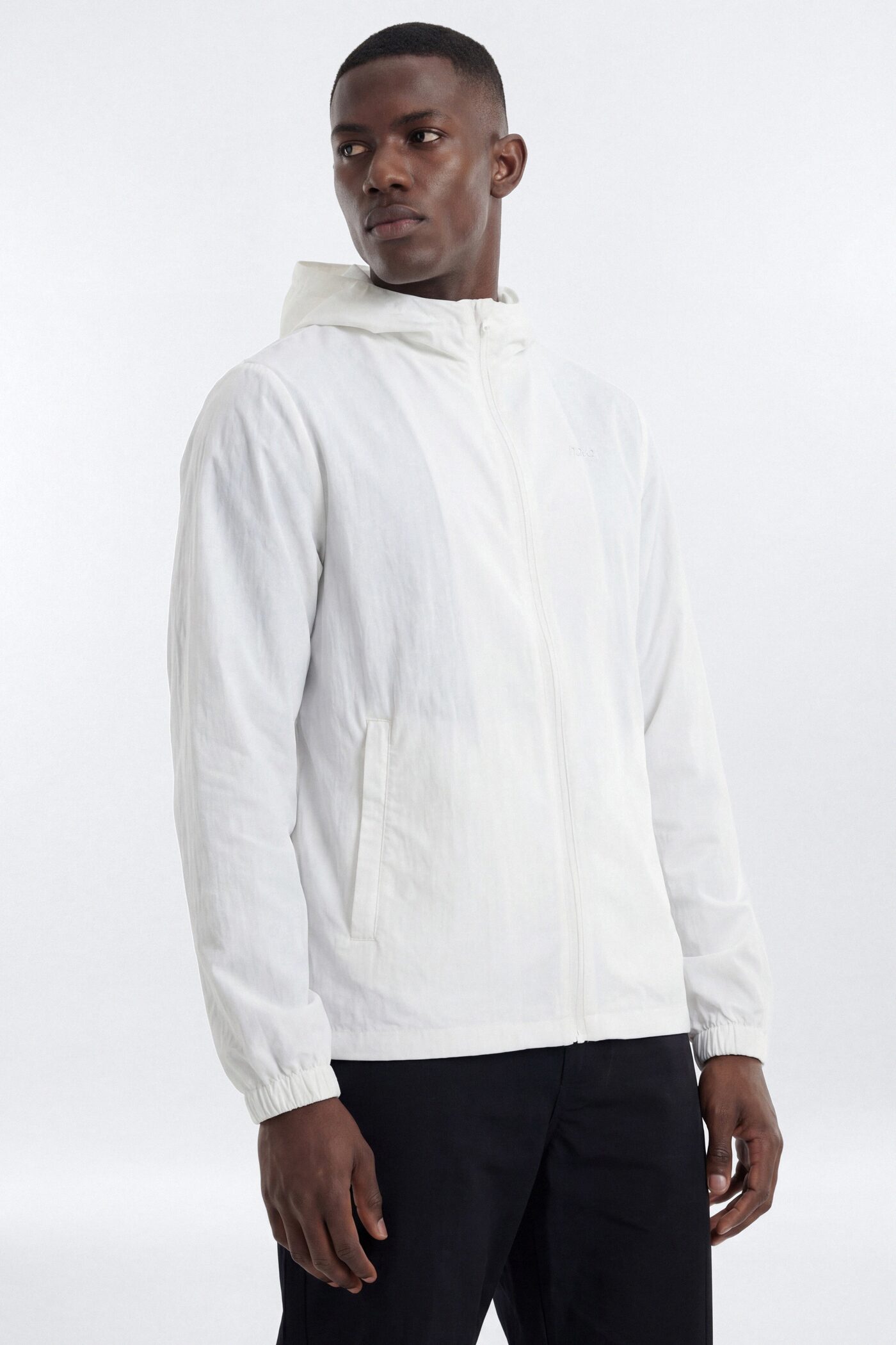 CoreNylon Hooded Full Zip Jacket - Bright White