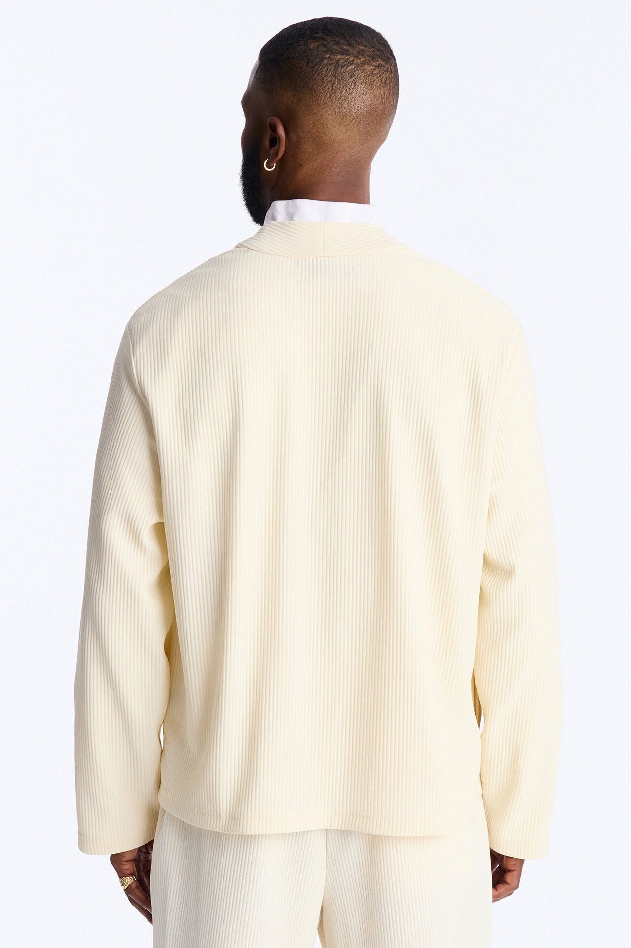 Show Up Shawl Collar Blazer - Cream