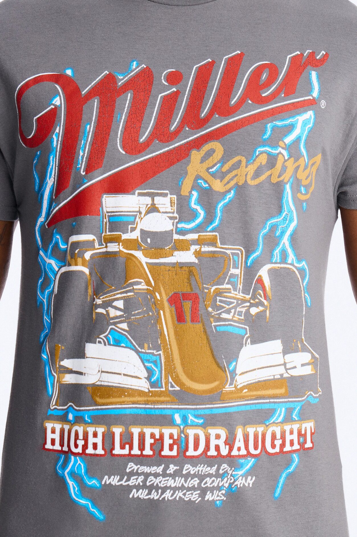 Miller Racing High Life Draught Short Sleeve Tee - Charcoal