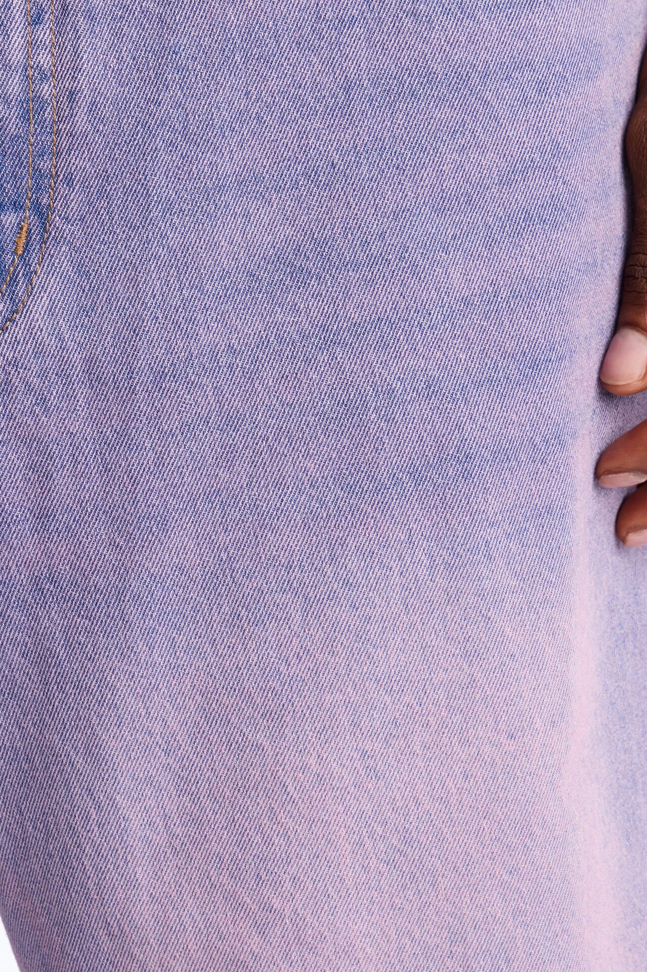 Baggy Miami Fade Denim Short - Pink