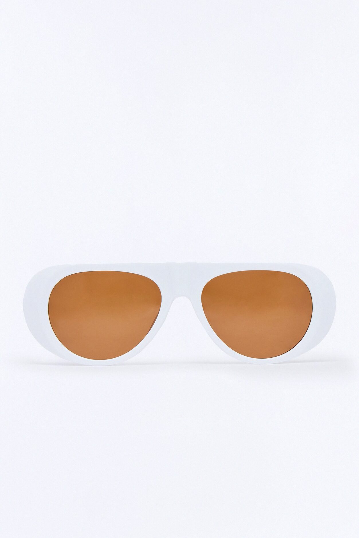 Dirty Chai Aviator Sunglasses - White