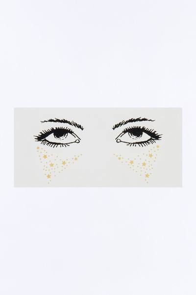 Stardust Tears Face Stickers - Gold