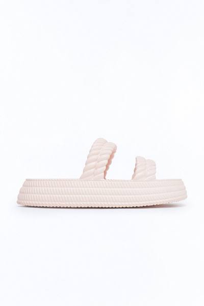 Murray Braided Slip On Slides - Light Pink